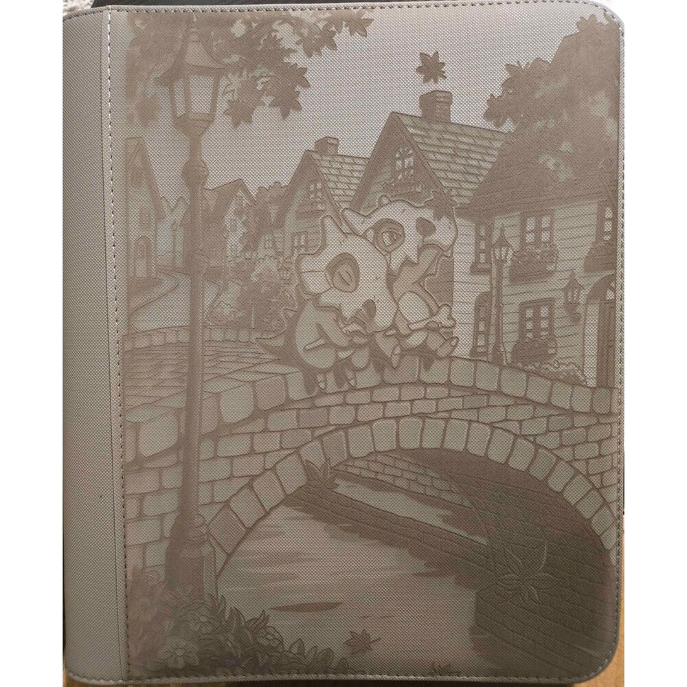 Pokemon Cubone 4 Pocket GRAY Top Loader Binder 128 Cards